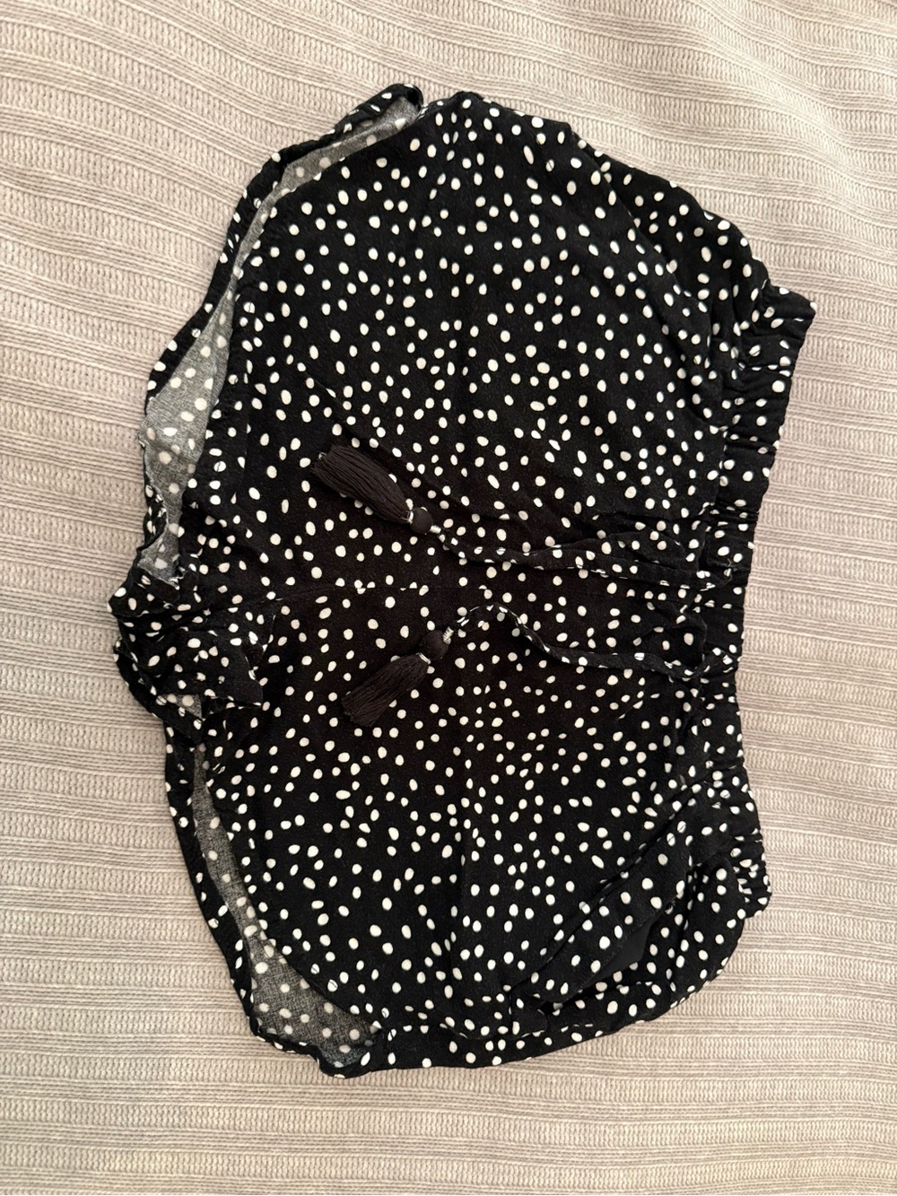 Black Polka Dot Lightweight Shorts Primark size extra small